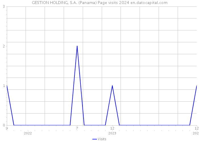 GESTION HOLDING, S.A. (Panama) Page visits 2024 