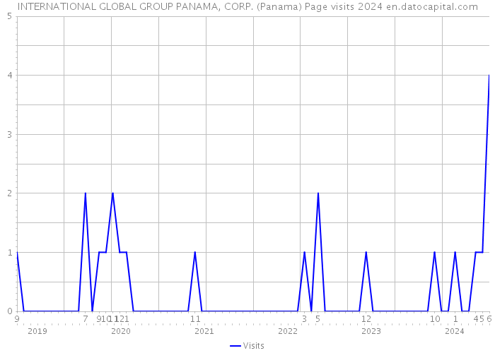 INTERNATIONAL GLOBAL GROUP PANAMA, CORP. (Panama) Page visits 2024 