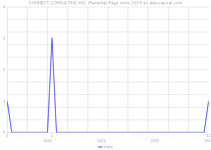 CONNECT CONSULTING INC. (Panama) Page visits 2024 