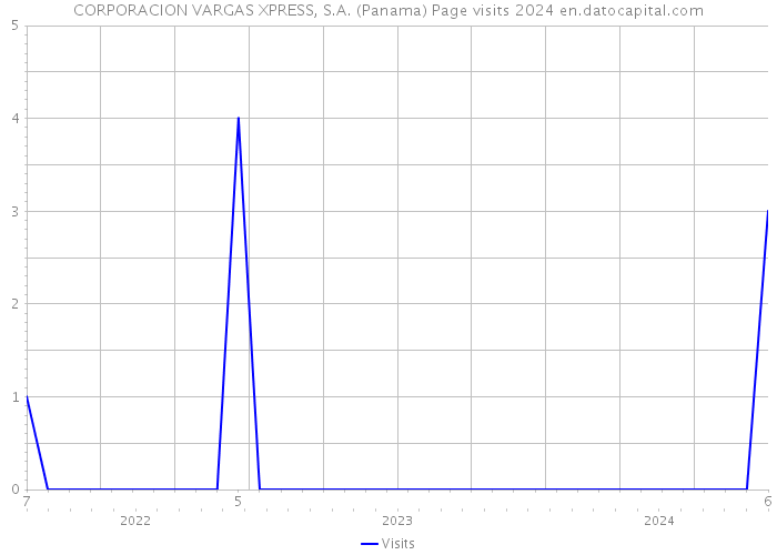 CORPORACION VARGAS XPRESS, S.A. (Panama) Page visits 2024 