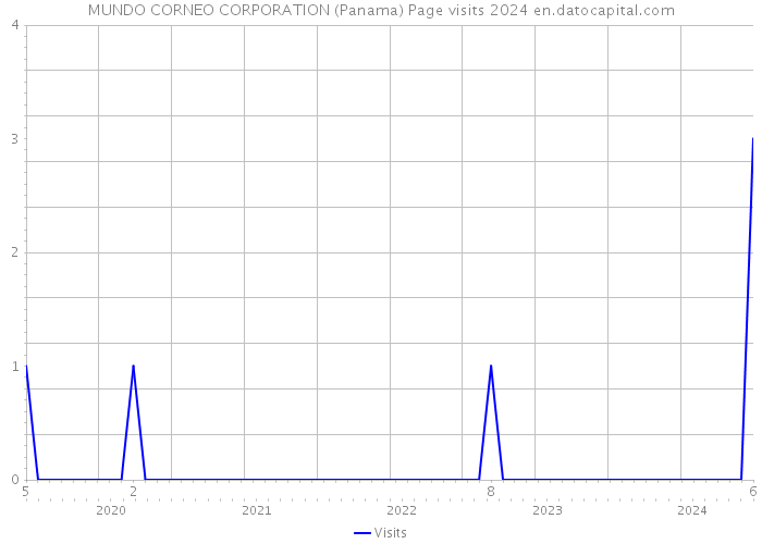 MUNDO CORNEO CORPORATION (Panama) Page visits 2024 