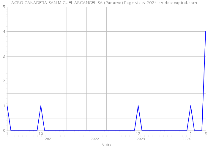 AGRO GANADERA SAN MIGUEL ARCANGEL SA (Panama) Page visits 2024 
