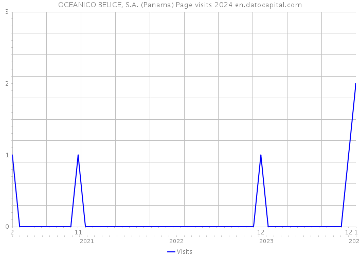 OCEANICO BELICE, S.A. (Panama) Page visits 2024 