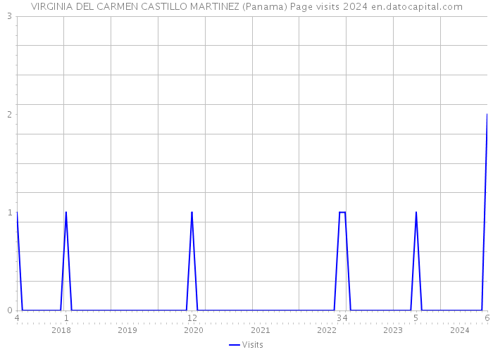 VIRGINIA DEL CARMEN CASTILLO MARTINEZ (Panama) Page visits 2024 