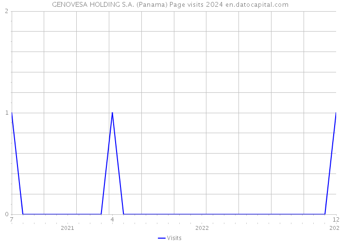 GENOVESA HOLDING S.A. (Panama) Page visits 2024 