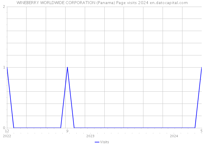 WINEBERRY WORLDWIDE CORPORATION (Panama) Page visits 2024 