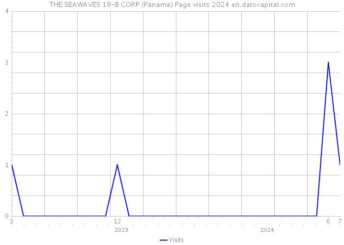 THE SEAWAVES 18-B CORP (Panama) Page visits 2024 