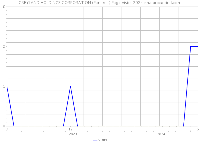 GREYLAND HOLDINGS CORPORATION (Panama) Page visits 2024 