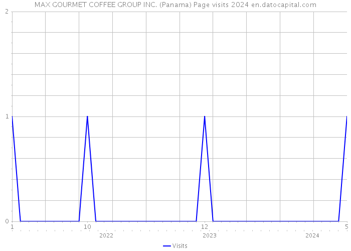 MAX GOURMET COFFEE GROUP INC. (Panama) Page visits 2024 