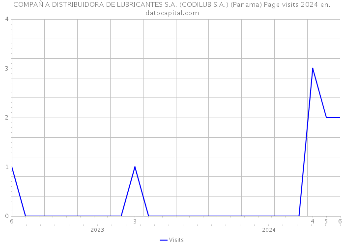 COMPAÑIA DISTRIBUIDORA DE LUBRICANTES S.A. (CODILUB S.A.) (Panama) Page visits 2024 