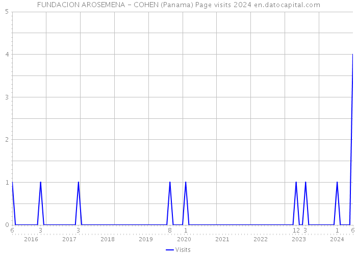 FUNDACION AROSEMENA - COHEN (Panama) Page visits 2024 