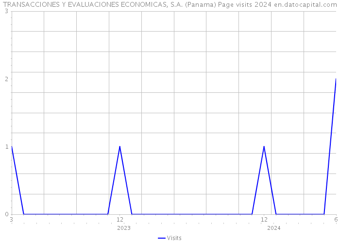 TRANSACCIONES Y EVALUACIONES ECONOMICAS, S.A. (Panama) Page visits 2024 