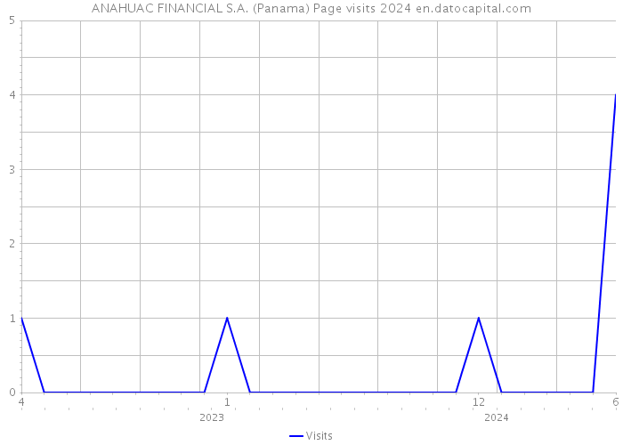ANAHUAC FINANCIAL S.A. (Panama) Page visits 2024 