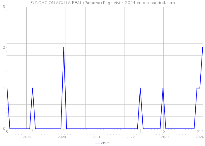FUNDACION AGUILA REAL (Panama) Page visits 2024 