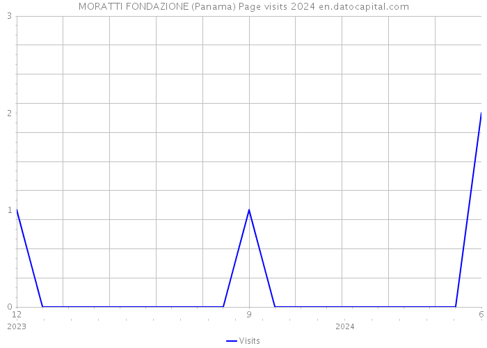 MORATTI FONDAZIONE (Panama) Page visits 2024 