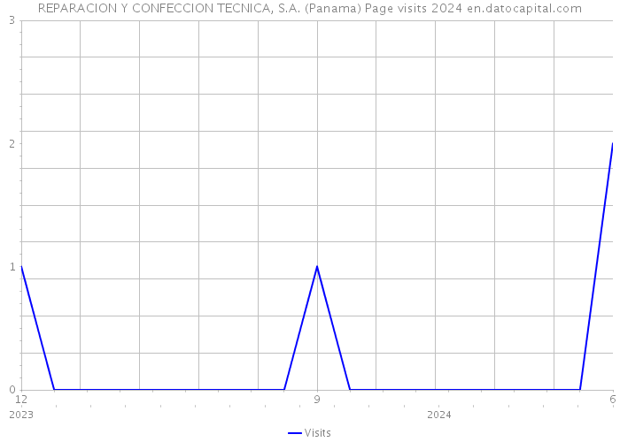 REPARACION Y CONFECCION TECNICA, S.A. (Panama) Page visits 2024 