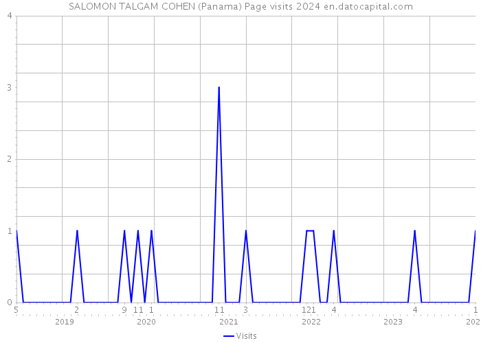 SALOMON TALGAM COHEN (Panama) Page visits 2024 