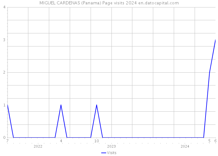 MIGUEL CARDENAS (Panama) Page visits 2024 