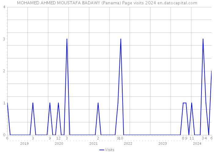 MOHAMED AHMED MOUSTAFA BADAWY (Panama) Page visits 2024 