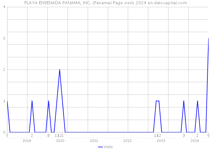 PLAYA ENSENADA PANAMA, INC. (Panama) Page visits 2024 