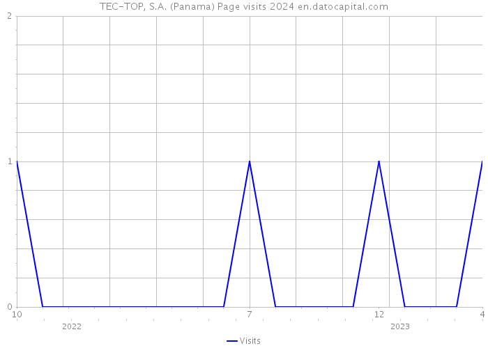 TEC-TOP, S.A. (Panama) Page visits 2024 
