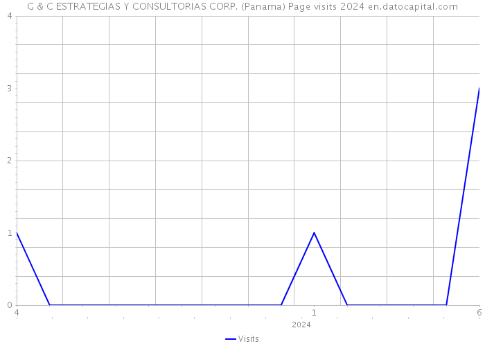 G & C ESTRATEGIAS Y CONSULTORIAS CORP. (Panama) Page visits 2024 