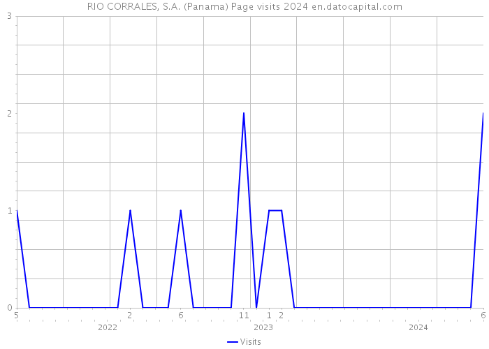 RIO CORRALES, S.A. (Panama) Page visits 2024 