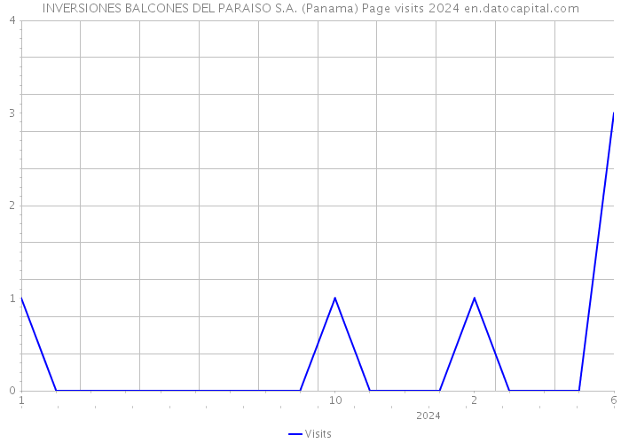 INVERSIONES BALCONES DEL PARAISO S.A. (Panama) Page visits 2024 