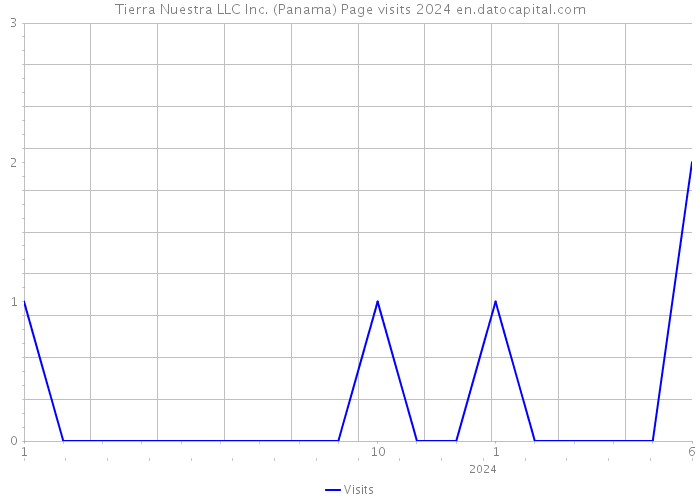 Tierra Nuestra LLC Inc. (Panama) Page visits 2024 