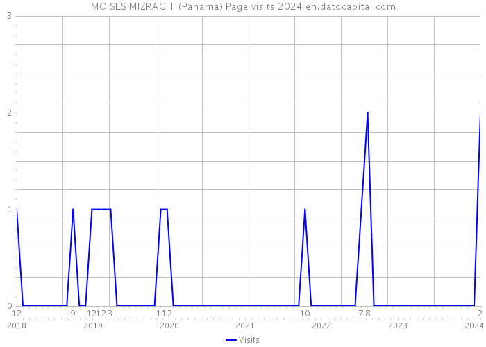 MOISES MIZRACHI (Panama) Page visits 2024 