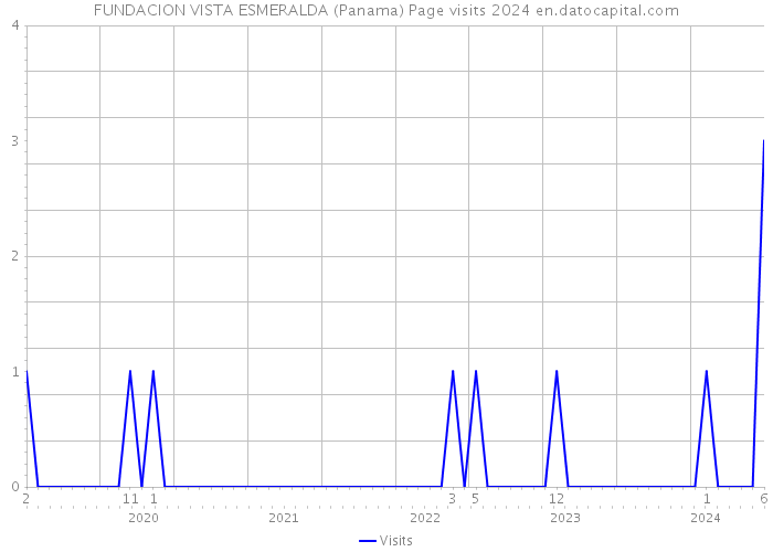 FUNDACION VISTA ESMERALDA (Panama) Page visits 2024 