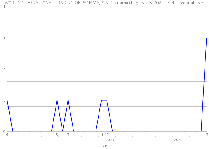 WORLD INTERNATIONAL TRADING OF PANAMA, S.A. (Panama) Page visits 2024 