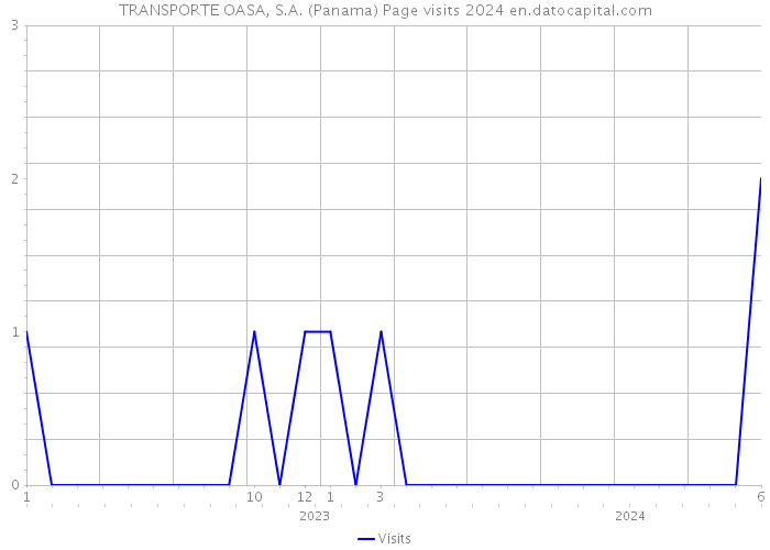 TRANSPORTE OASA, S.A. (Panama) Page visits 2024 