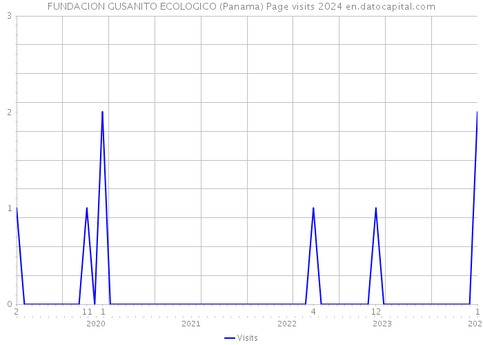 FUNDACION GUSANITO ECOLOGICO (Panama) Page visits 2024 
