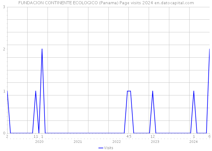 FUNDACION CONTINENTE ECOLOGICO (Panama) Page visits 2024 