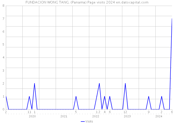 FUNDACION WONG TANG. (Panama) Page visits 2024 