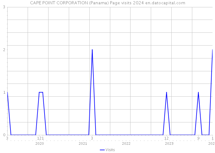 CAPE POINT CORPORATION (Panama) Page visits 2024 