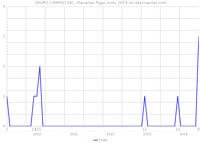 GRUPO CAMINO INC. (Panama) Page visits 2024 