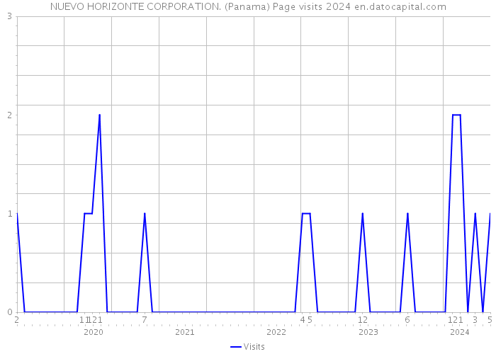 NUEVO HORIZONTE CORPORATION. (Panama) Page visits 2024 