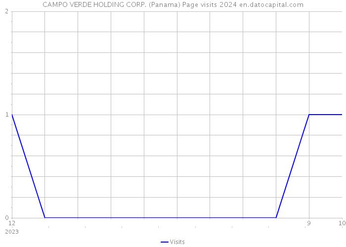 CAMPO VERDE HOLDING CORP. (Panama) Page visits 2024 