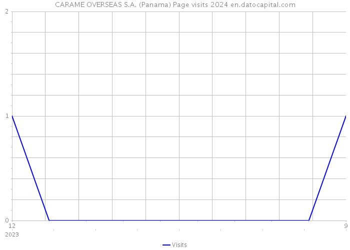 CARAME OVERSEAS S.A. (Panama) Page visits 2024 