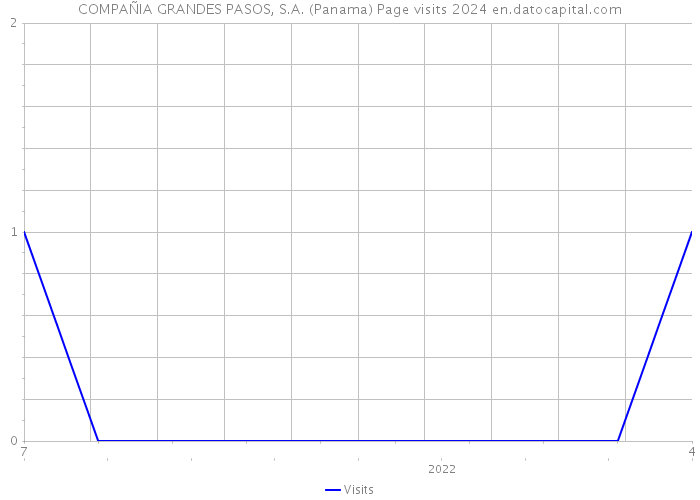 COMPAÑIA GRANDES PASOS, S.A. (Panama) Page visits 2024 