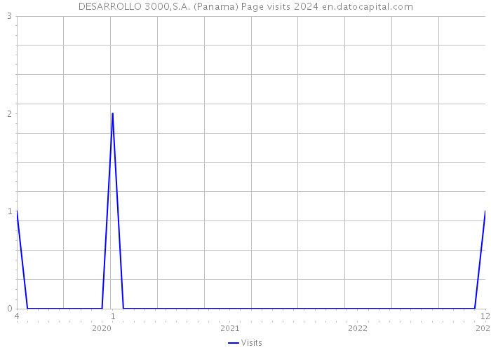 DESARROLLO 3000,S.A. (Panama) Page visits 2024 