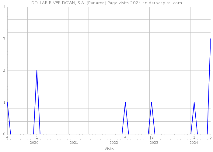 DOLLAR RIVER DOWN, S.A. (Panama) Page visits 2024 