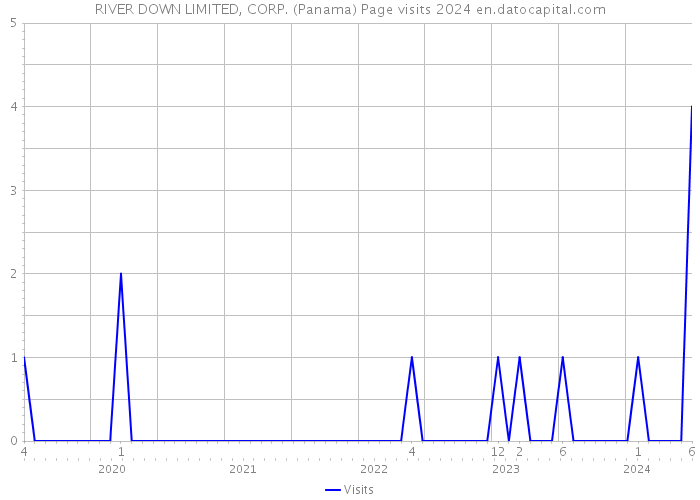 RIVER DOWN LIMITED, CORP. (Panama) Page visits 2024 