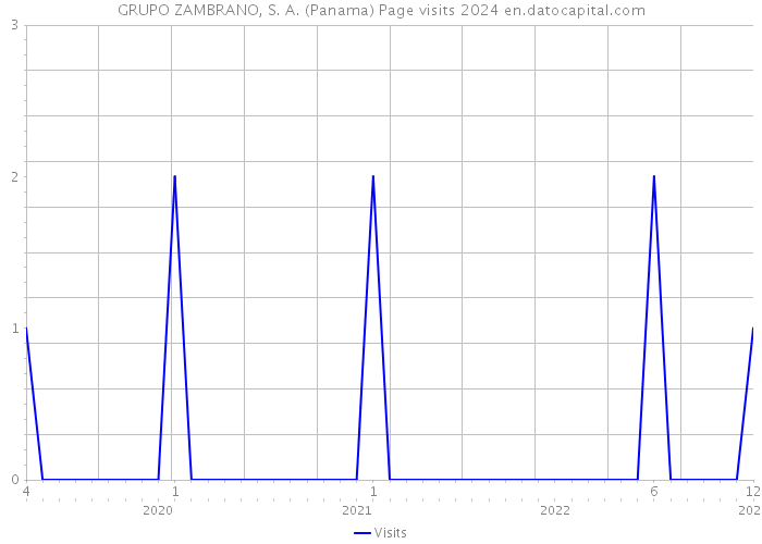 GRUPO ZAMBRANO, S. A. (Panama) Page visits 2024 