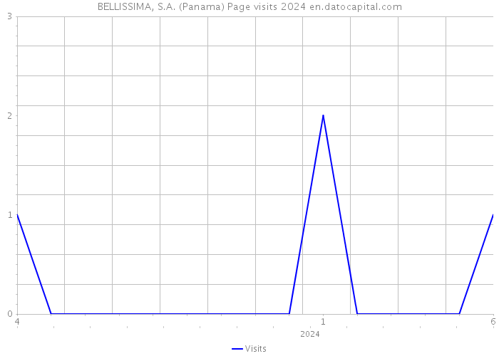BELLISSIMA, S.A. (Panama) Page visits 2024 