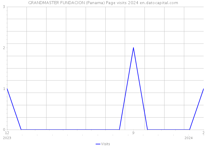 GRANDMASTER FUNDACION (Panama) Page visits 2024 