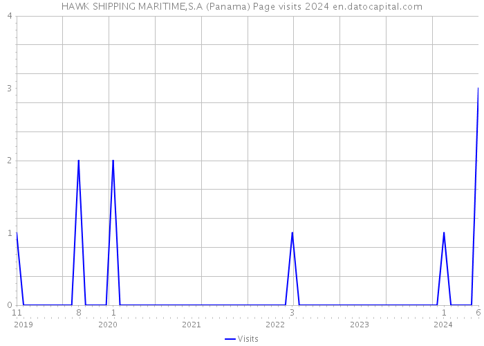 HAWK SHIPPING MARITIME,S.A (Panama) Page visits 2024 