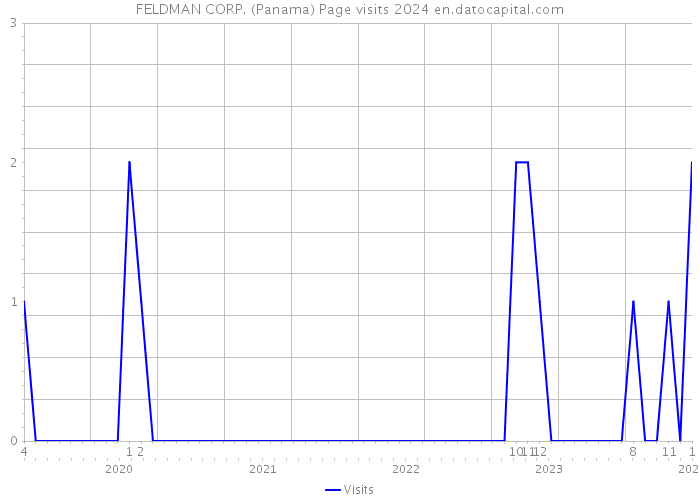 FELDMAN CORP. (Panama) Page visits 2024 